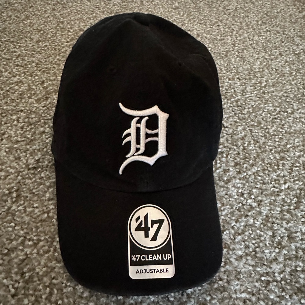 Detroit tigers hat 47 clean up strap back